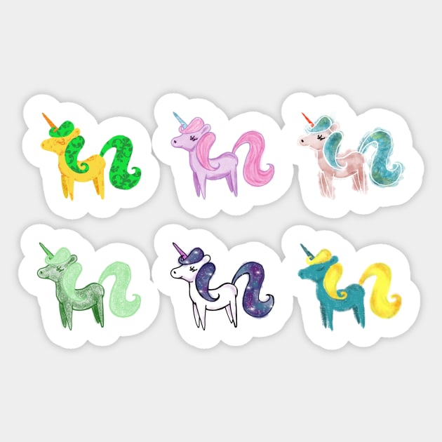 Unicorns on parade Sticker by FalyourPal